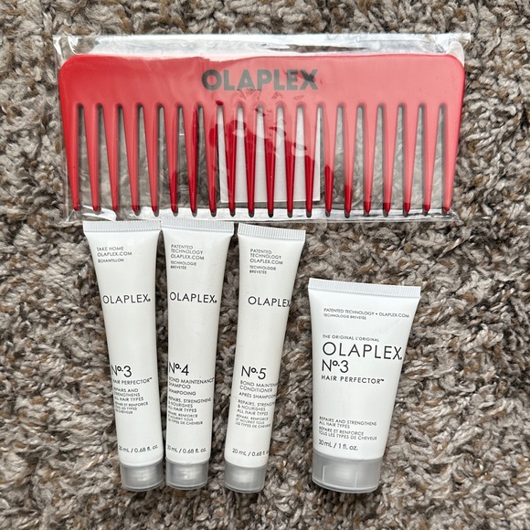 OLAPLEX Other - NWT OLAPLEX No 3,4,5 Travel Minis Haircare Sample Bundle Plus Detangling Comb